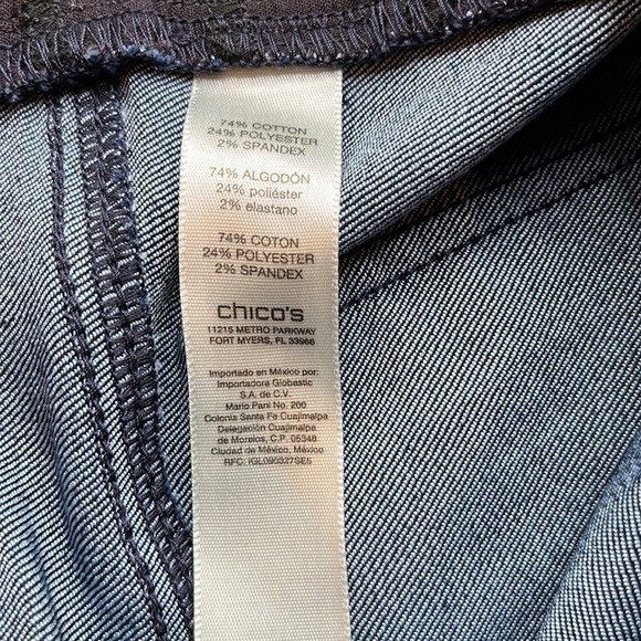 Chico’s Fabulously Slimming Capri High Rise Size 1 M/8 - Picture 10 of 16
